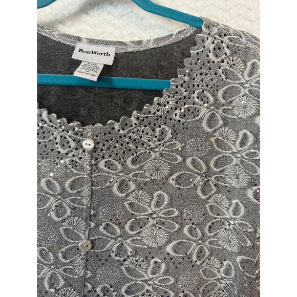 Silver bling top Bons Worth XL Super cute Light weight so doesnt weigh you down - Picture 5 of 5